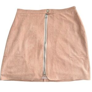 Anthropologie bishop + young pink Mini Skirt with Zipper L